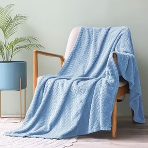 Bindi Em Estoque Cozy Soft Warm Minimalista Cobertor De Flanela De Orelha De Trigo 100% Poliéster Quatro Estações-Escritório Sofá/Dormir/Cama Uso - Product Image 2