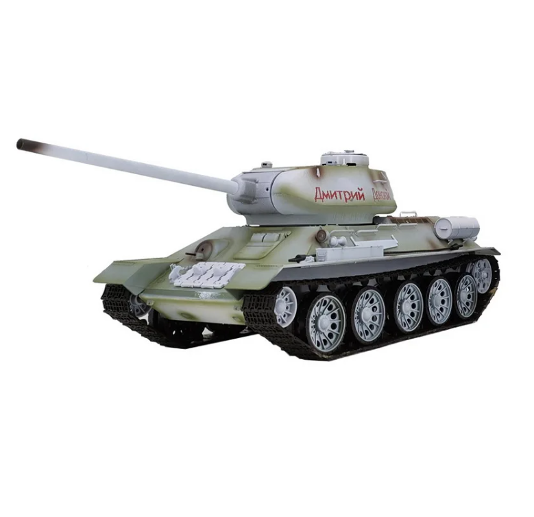 Henglong 1/16 7.0 Upgraded RC Tank Metal Soviet T34-85 Tank 3909 360° Turret