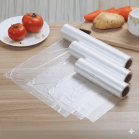 Sacs de conservation alimentaire en plastique transparent de qualité supérieure avec logo personnalisé, matériau HDPE, thermoscellables pour la conservation des fruits et légumes