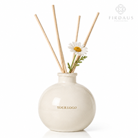 Diffuseur de parfum en verre personnalisé Firdaus, bouteille de parfum d'intérieur à étiquette privée, fabricant OEM ODM avec emballage personnalisé