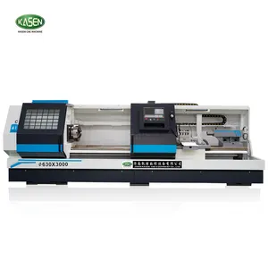 Cnc 선반 금속 CK6163 플랫 침대 cnc 선반 용 바 피더