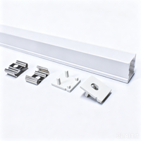 Profilé LED en aluminium de forme personnalisée, canal lumineux linéaire encastré au plafond, éclairage décoratif, service de découpe disponible