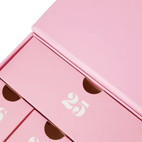 Boîte de calendrier de l'avent de luxe personnalisée 7 jours, emballage portable haut de gamme, aimants cadeaux, bonne qualité, recyclable, calendrier de l'avent magnétique de luxe