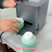 Imprimante jet d'encre thermique de bureau pour le codage de la date de péremption sur les bouteilles, avec cartouche d'encre à solvant