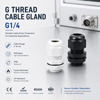 Presse-étoupes en nylon G1/4, niveau d'étanchéité IP68 avec joint pour la protection des câbles