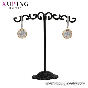 Xuping-pendientes redondos de circón multicolor para mujer, aretes, 99371 - Product Image 5