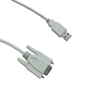 Câble de programmation RS232 DB9, femelle à 8 broches, Mini DIN mâle