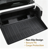 Tapis de sol de voiture sur mesure en TPE anti-rayures et durable de 5 mm d'épaisseur pour Carnival 2022-2026, protection robuste