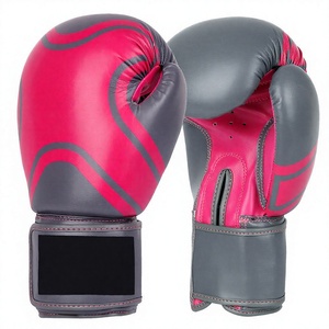 Gants de boxe en cuir PU de qualité supérieure pour l'entraînement, le sparring, les exercices avec sac de frappe, support de poignet à boucle, logo personnalisé OEM - Product Image 1