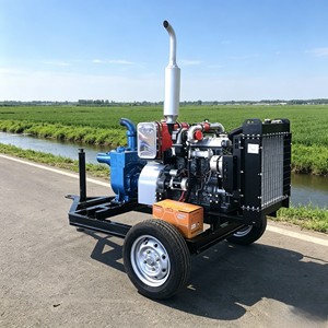 Pompe d'irrigation portable DRP-350 avec support de <span class=keywords><strong>remorque</strong></span> pour l'alimentation en <span class=keywords><strong>eau</strong></span> des exploitations agricoles mobiles - Product Image 1