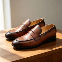 Mocassins pour hommes en cuir véritable de qualité supérieure, chaussures de mariage en cuir de vachette, chaussures Oxford de luxe pour hommes