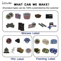 Patch en TPU transparent souple avec logo personnalisé pour étiquette de lingerie, vêtements et accessoires