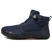 Femmes hommes hiver pieds nus bottes chaud minimaliste large orteil boîte neige bottes zéro goutte semelle extérieur résistant à l'eau bottines