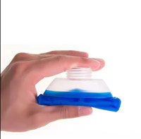 Bouteille d'eau pliable en TPU de style national personnalisé 250ml/400ml/450ml/500ml, gourde souple pliable pour le camping, course à pied et gilet d'hydratation