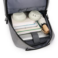 Mochila de negocios para hombre, bolso para portátil de gran capacidad, bolso escolar de viaje impermeable, tela Oxford, diseño sencillo, gris, negro, azul, burdeos
