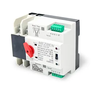 MEZEEN MZQ3 2P ATS Din Rail Automatic Transfer Switch 125A 2P Automatic Changeover Switch Electric Switch ATS 230V