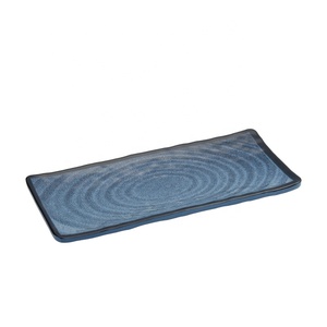 Japanese Style Sushi <strong>Plate</strong> Food Grade Melamine <strong>Rectangular</strong> Flat Tray for Restaurant and Party Frost Technique <strong>Plastic</strong> Dish - Product Image 5