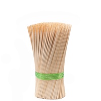 Brochettes et bâtonnets jetables en bambou naturel pour barbecue, camping et fêtes – Chine