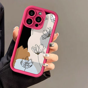 Nghệ Thuật Phong Cách hoa in thang ống kính phong cách chống sốc TPU điện thoại di động Bìa trường hợp đối với <span class=keywords><strong>iPhone</strong></span> 7 8 x XR XS 11 12 13 14 15 16 17 không khí - Product Image 2