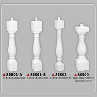 Balustre ornemental en polyuréthane moderne de style européen pour balcon d'escalier, terrasse extérieure de villa