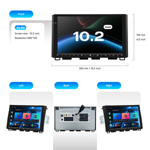 Xe đa phương tiện Player Car Stereo đơn vị đứng đầu 10 inch Android đài phát thanh 8 + 256 gam Carplay màn hình cho tacoma 2015+ - Product Image 6