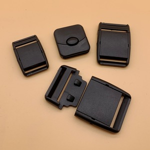 Plastic Snap Buckles Black Adjustable For <b>Bags</b> Backpacks Belt Buckles K051 - Product Image 1