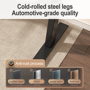 Lớn Ergonomic L hình dạng PC máy tính xách tay Bàn máy tính động cơ kép đứng văn phòng góc máy tính bàn điện Chiều cao có thể điều chỉnh bảng - Product Image 3