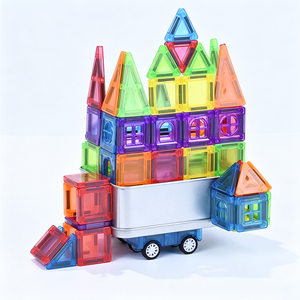 Set da Viaggio MAGPLAYER Mini Piastrelle Magnetiche con Custodia, Blocchi Magnetici Giocattoli Educativi per Bambini e Apprendimento Prescolare - Product Image 2