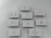 Interrupteur mural et prise standard américains 45A pour maison, hôtel, PC, couleur blanche, interrupteurs et prises électriques