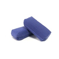 PROWORKZ Applicateur de cire en suède violet, éponge carrée en microfibre pour revêtement céramique, fabriqué en Chine, modèle PW-FWA30
