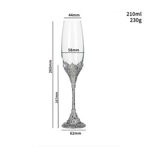 210ml 250ml High Quality Vintage Crystal Wine Glasses Elegant Gold <strong>champagne</strong> <strong>Flutes</strong> Luxury Wedding <strong>Champagne</strong> Glasses - Product Image 5
