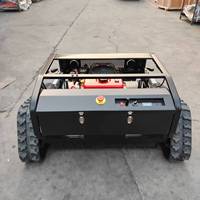 Mesin Pemotong Rumput Robot Otomatis Cartiwell Kelas Industri 28V 4-Tak untuk Lereng dengan Kotak Rumput dan Remote Kontrol