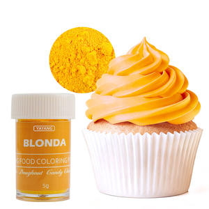 Желтый жирорастворимый пищевой порошок для декорирования выпечки, на масляной основе, пищевой краситель для шоколада - Product Image 1