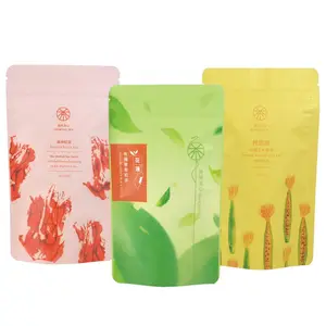 Wholesale Moisture Proof Eco Friendly Good Display Coffee And Tea Stand-Up Pouch With Zipper