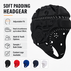 Casque de football souple personnalisé YOUNGSON avec logo, léger, respirant et rembourré, pour le rugby, le football américain 7v7 et le soccer, ergonomique - Product Image 6