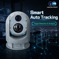 Caméra thermique stabilisée par gyroscope multi-capteurs, observation de cibles à 10 km, IP67, vitesse rapide, suivi IA, équipement visuel toutes conditions météorologiques