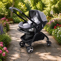 Poussette Bébé 4-en-1 Pliable et Légère en Alliage d'Aluminium Kidilo avec Logo Personnalisable pour Voyage en Extérieur – Fournisseur en Gros de Landau pour Nouveau-né