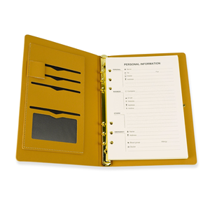 Custom Logo A5 PU Leather Ring <b>Binder</b> <b>Notebook</b> Refillable Business Organizer Corporate Gift OEM ODM Manufacturer - Product Image 6