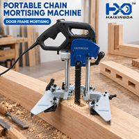 Machine à mortaiser à chaîne à moteur brossé de haute précision : découpe des trous carrés propres pour la construction de charpentes en bois et les travaux de poutres.