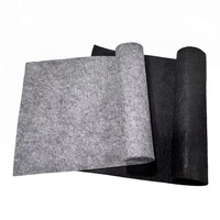 Vente en gros de feutre non tissé Fabricant 100% polyester noir gris feutre perforé à l'aiguille Rouleaux de feutre industriel de 2mm/3mm/5mm