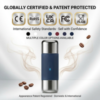 Cafetière portable, offre limitée, destinée aux utilisateurs de capsules et de café moulu ayant besoin d'une solution de préparation portable et flexible