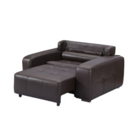 Nouveau canapé-lit électrique intelligent avec fonction coulissante, en cuir pleine fleur, inclinable et convertible, pour salon