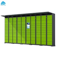 Armoire de rangement extérieure en acier, mobilier de bureau, système de casier intelligent avec serrure électronique pour la livraison de colis