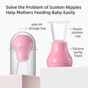 Correcteur de mamelon en silicone réutilisable Maternité post-partum Dépression du mamelon pendant la lactation Dispositif d'aspiration - Product Image 5