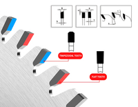 Lame de scie circulaire industrielle TCT chromée à pointe en carbure de tungstène, faible bruit, pour le travail du bois, OEM pour la découpe de MDF et de panneaux de particules