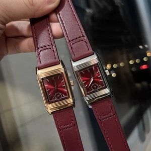 Reloj de Mujer de Lujo Reversible Jaegeer con Esfera Cuadrada, Correa de Cuero y Movimiento de Cuarzo - Product Image 5