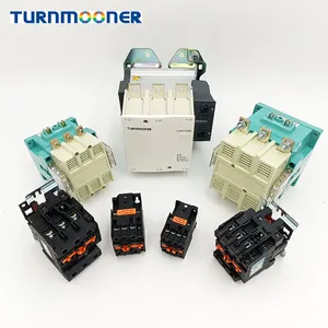 Turnmooner-contactor magnético LC1-F/CJX2-F400 AC, 3 fases, 220V/380V, bobina magnética, 3 polos