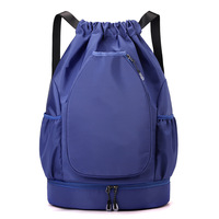 Sac de sport léger en nylon résistant à l'eau, capacité 380 g, avec compartiment séparé pour chaussures, adapté au pickleball et aux raquettes