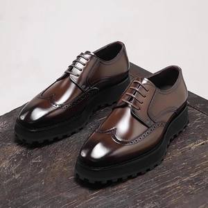 Zapatos de Vestir Formales de Diseñador para Hombre - Zapatos de Negocios de Cuero Personalizados de Lujo, Aumentan la Altura, Antideslizantes e Impermeables para Exteriores - Product Image 6