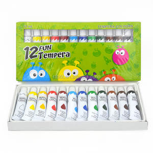 Bán buôn an toàn không độc hại có thể giặt 12 màu trẻ em tempera sơn - Product Image 1
